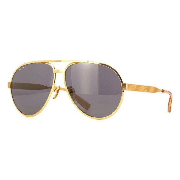 New GUCCI Gold Aviator GG1513S 001 Sunglasses Women - Picture 1 of 3